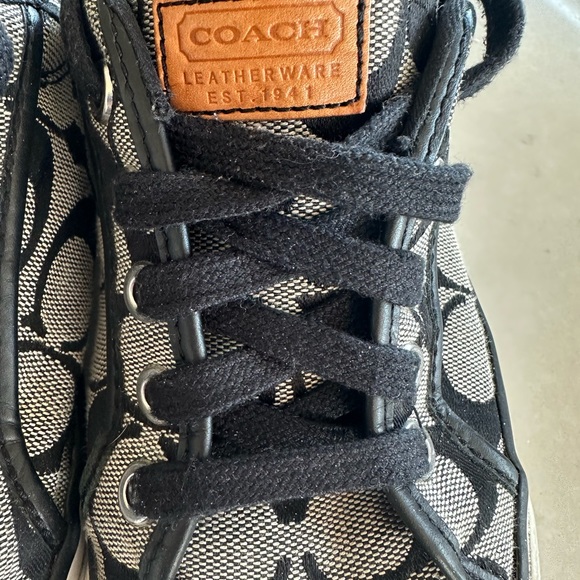 Coach runners - black and white canvas, great used condition - Picture 9 of 10